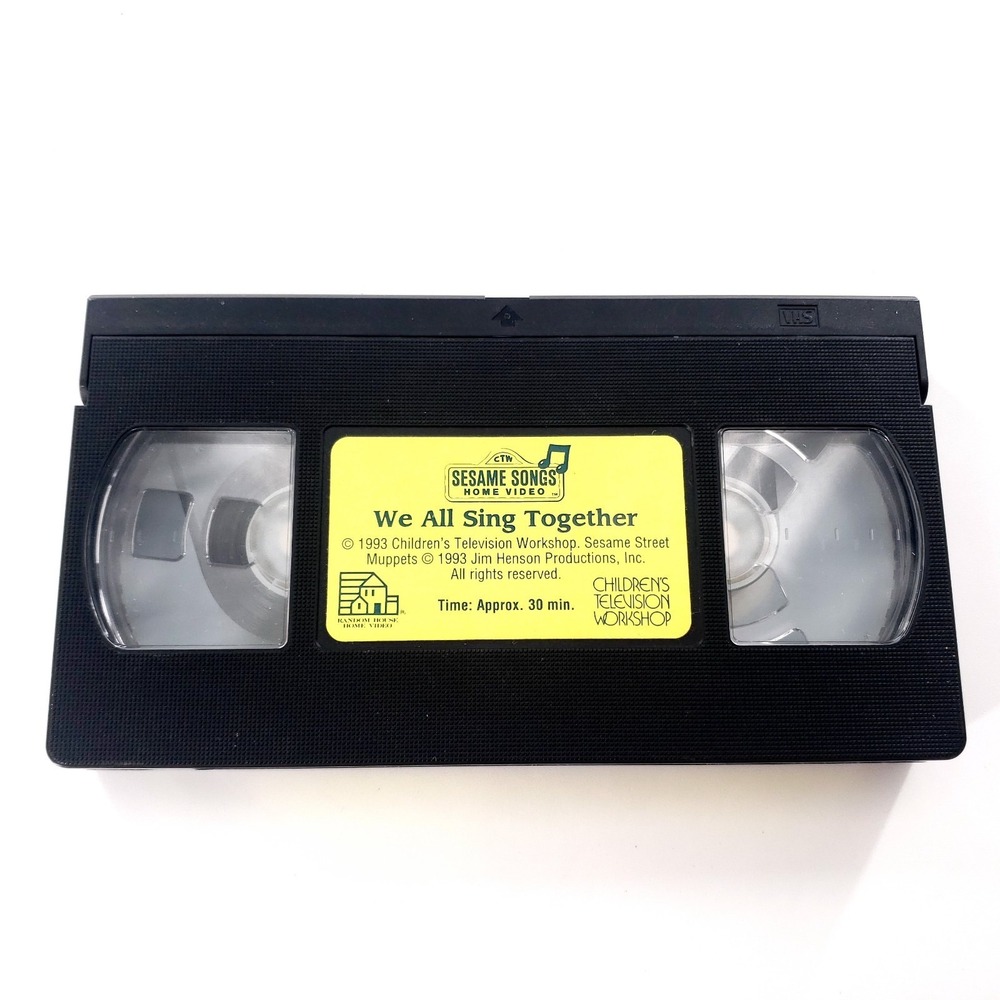 Sesame Street Home Video We All Sing Together VHS No Lyric Poster - Picture 2 of 16